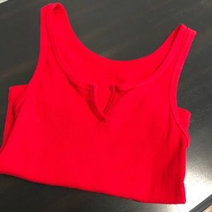 Pac Sun Ribbed crop tank top SM